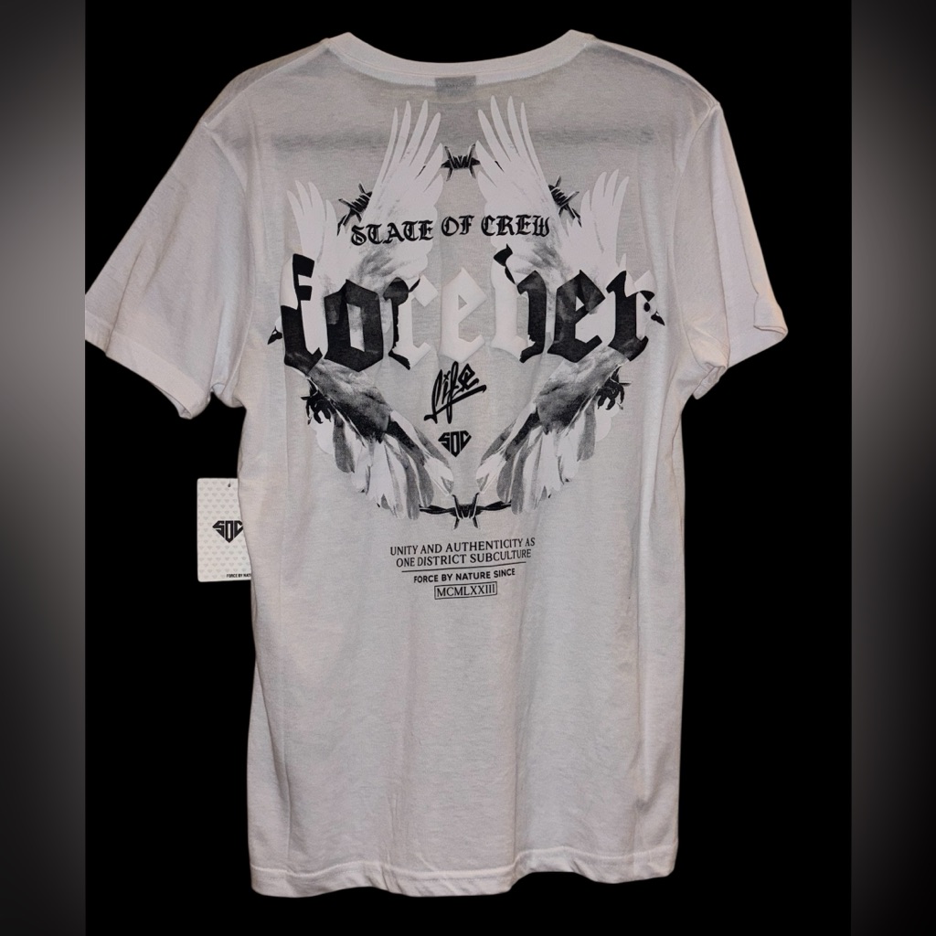 So White Short Sleeve Tee Graphic Print